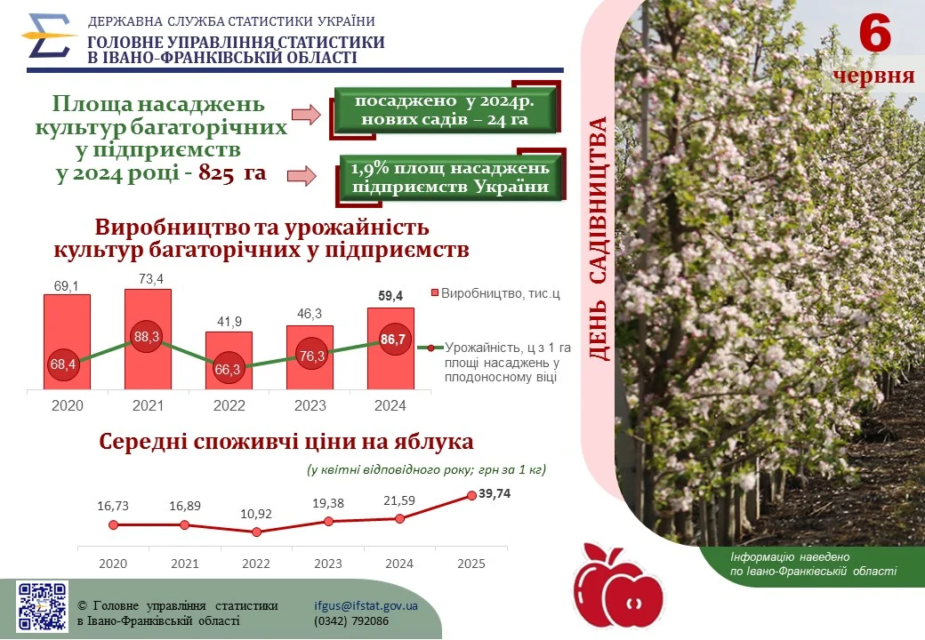 Інфографіка «До Дня садівництва»