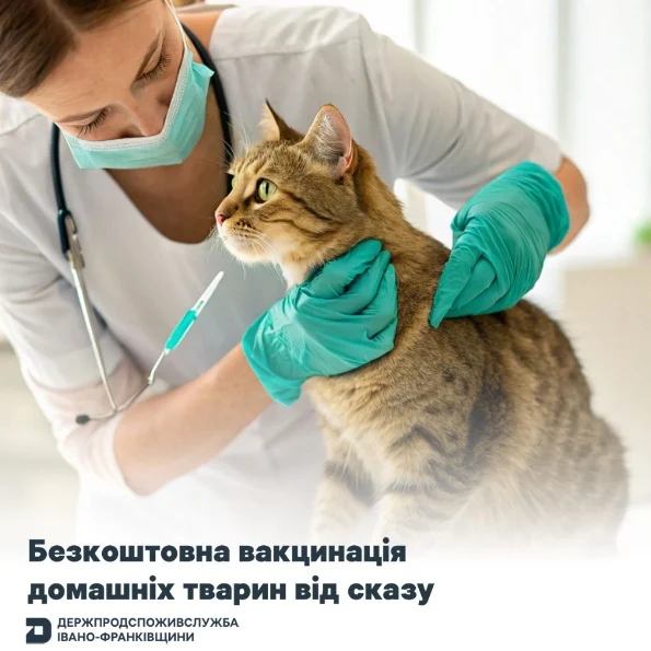 Безкоштовна вакцинація домашніх тварин від сказу
